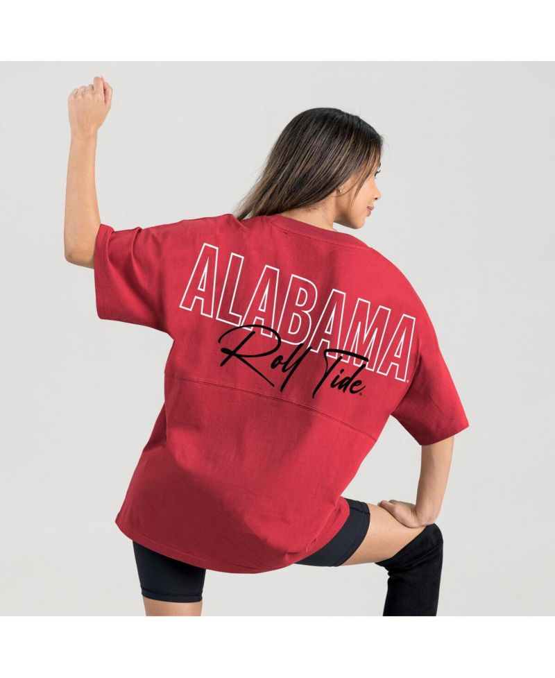 Women's Crimson Alabama Crimson Tide Oversized Back at Ya T-Shirt