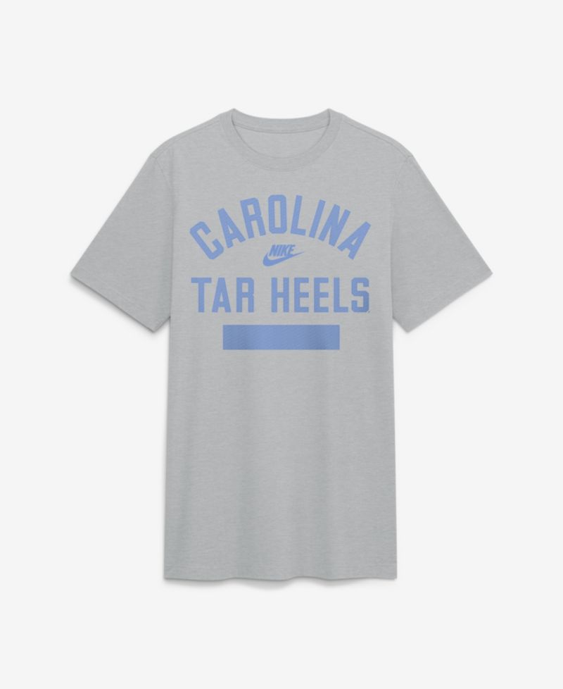 Men's Heather Gray North Carolina Tar Heels Arch Wordmark Legacy Tri-Blend T-Shirt