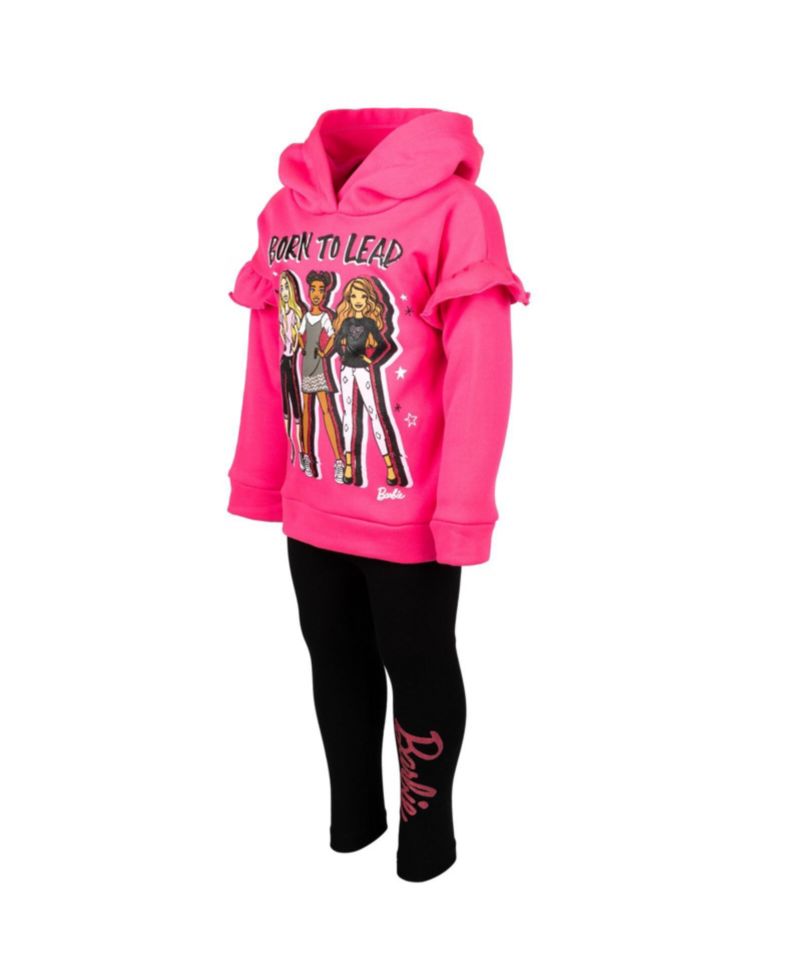 Girls 2-Piece Fleece Hoodie and Leggings Set