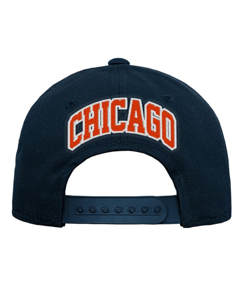 Big Boys' and Girls' Chicago Bears Structured-Fit High-Crown Pre-Curved Hat