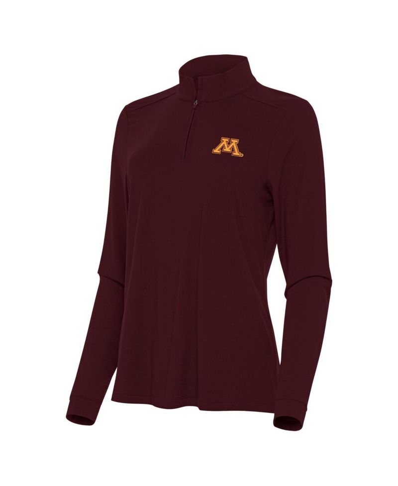 Women's Maroon Minnesota Golden Gophers Intent Quarter-Zip