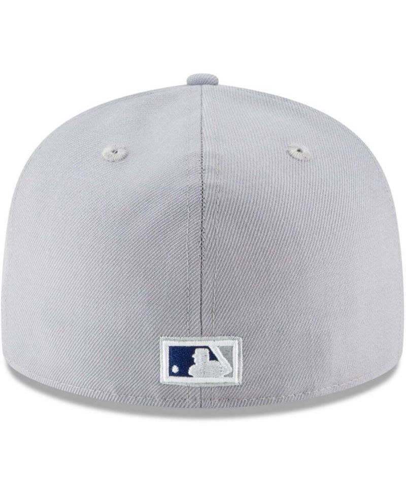 Men's Gray Los Angeles Dodgers Cooperstown Collection Wool 59FIFTY Fitted Hat
