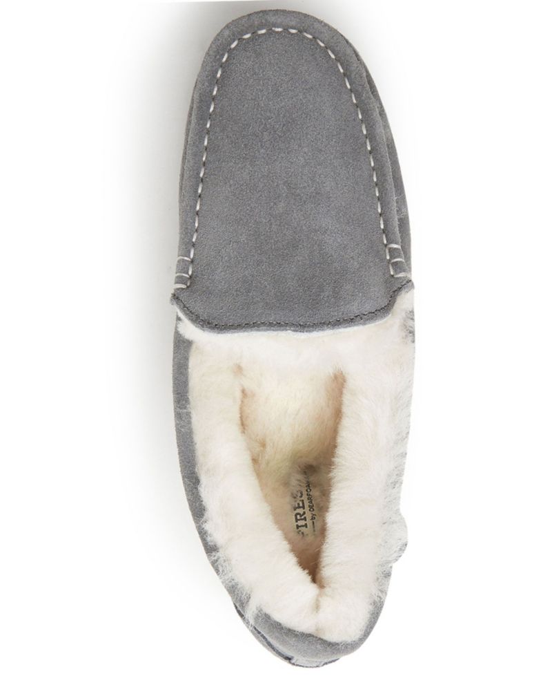 Dearfoams Women's Fireside Mel Genuine Shearling Moccasin Slipper