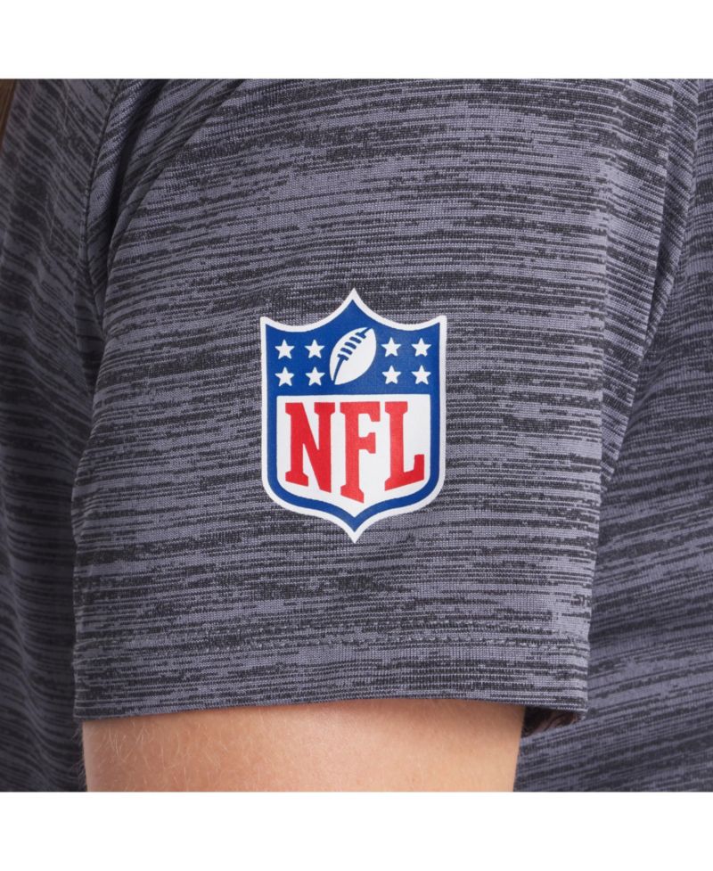 Women's Heather Charcoal San Francisco 49ers 2025 Rivalries Collection Sideline Velocity Dri-FIT T-Shirt