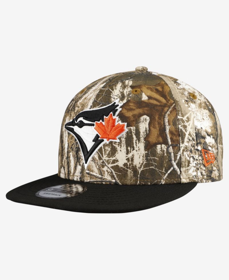 Men's Camo Toronto Blue Jays Realtree Orange Pop 9FIFTY Snapback Hat