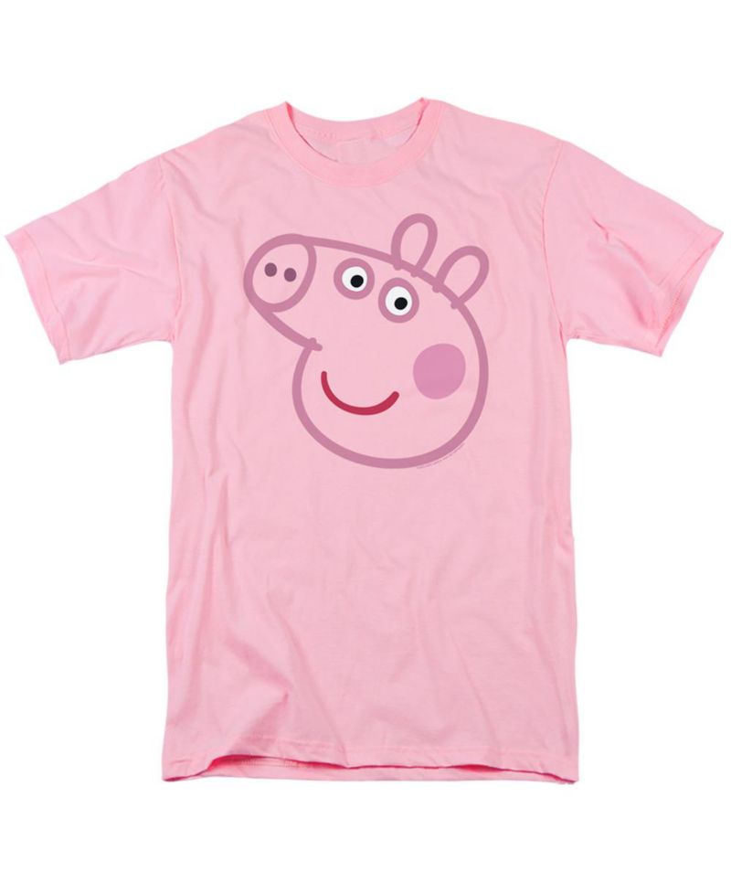Men's Peppa Pig Pink Out Peppa Pig Face T Shirt