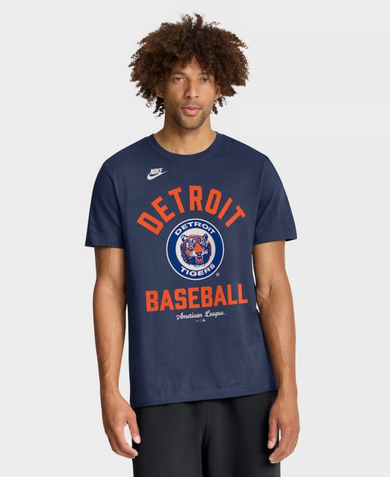 Men's Navy Detroit Tigers Cooperstown Collection T-Shirt