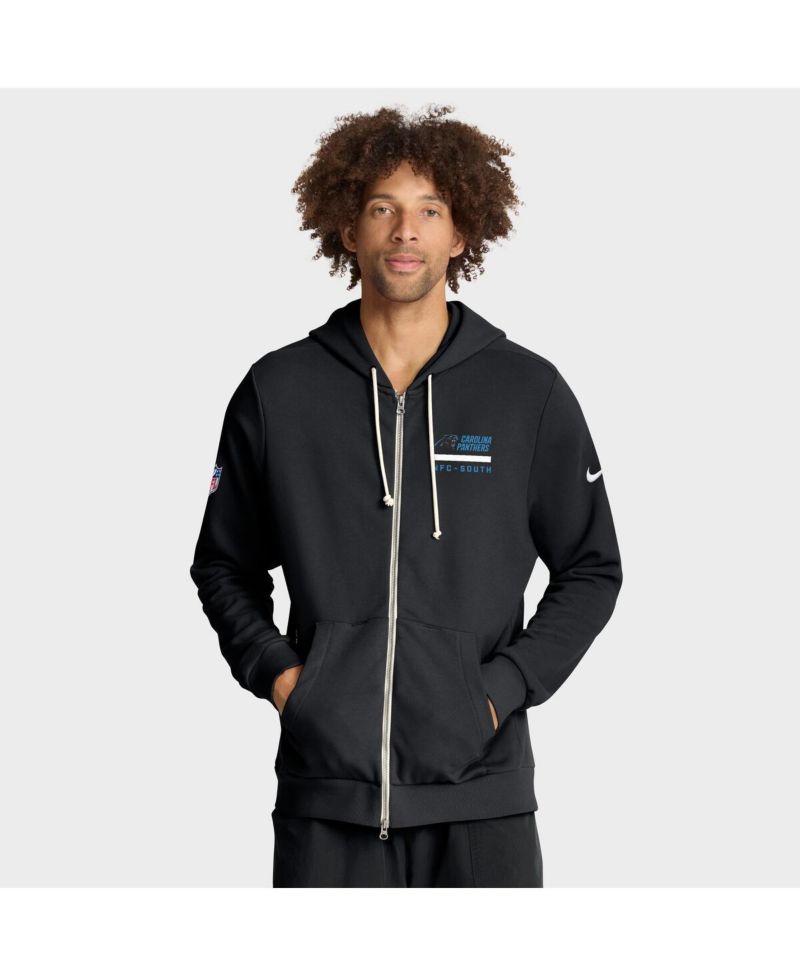 Men's Black Carolina Panthers Sideline Standard Issue Utility Player Dri-FIT Full-Zip Hoodie
