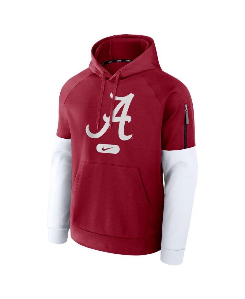 Men's Crimson Alabama Crimson Tide Fitness Performance Pullover Hoodie
