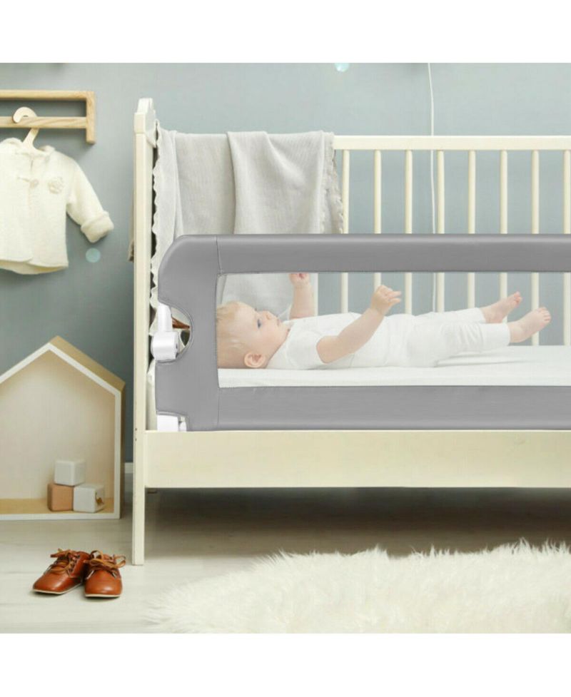 Extra Long Foldable Bed Guard Rail for Children, Easy to Install and Store