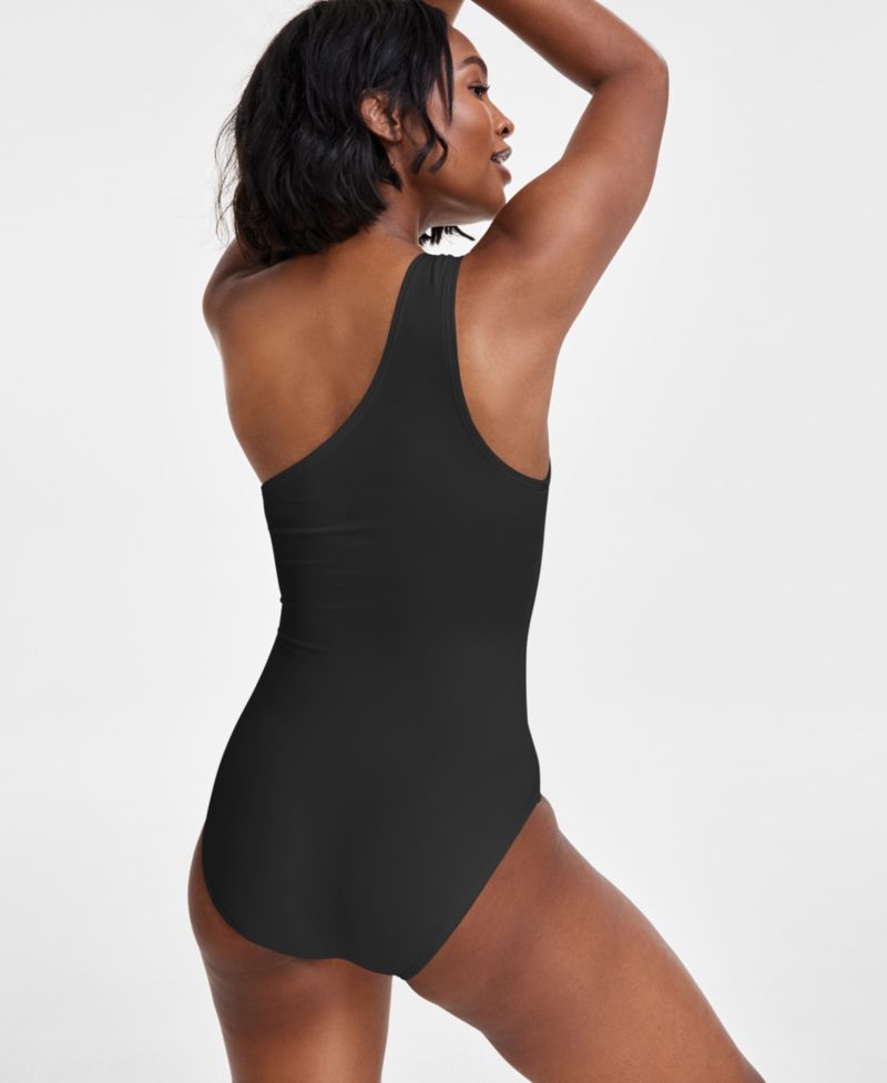 Women's Embellished One-Shoulder Underwire One-Piece Swimsuit