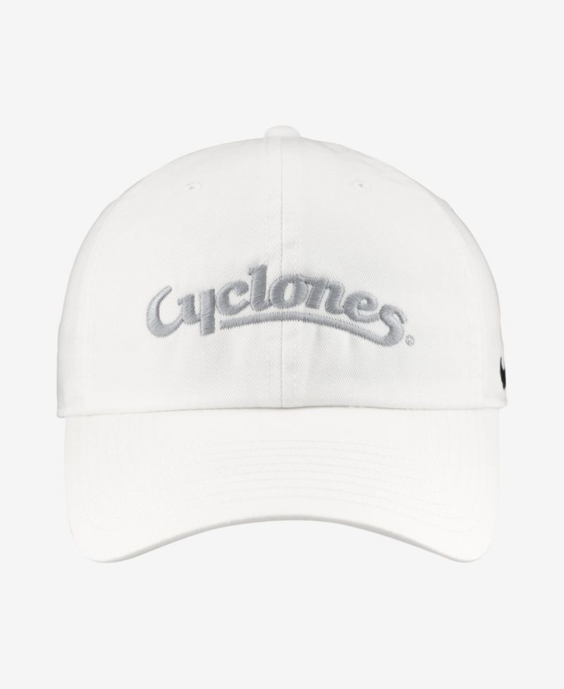 Men's and Women's Iowa State Cyclones White Club Adjustable Hat