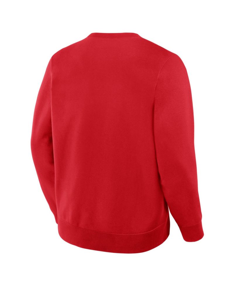 Men's Red Kansas City Chiefs Powerful Throw Legacy Pullover Sweatshirt