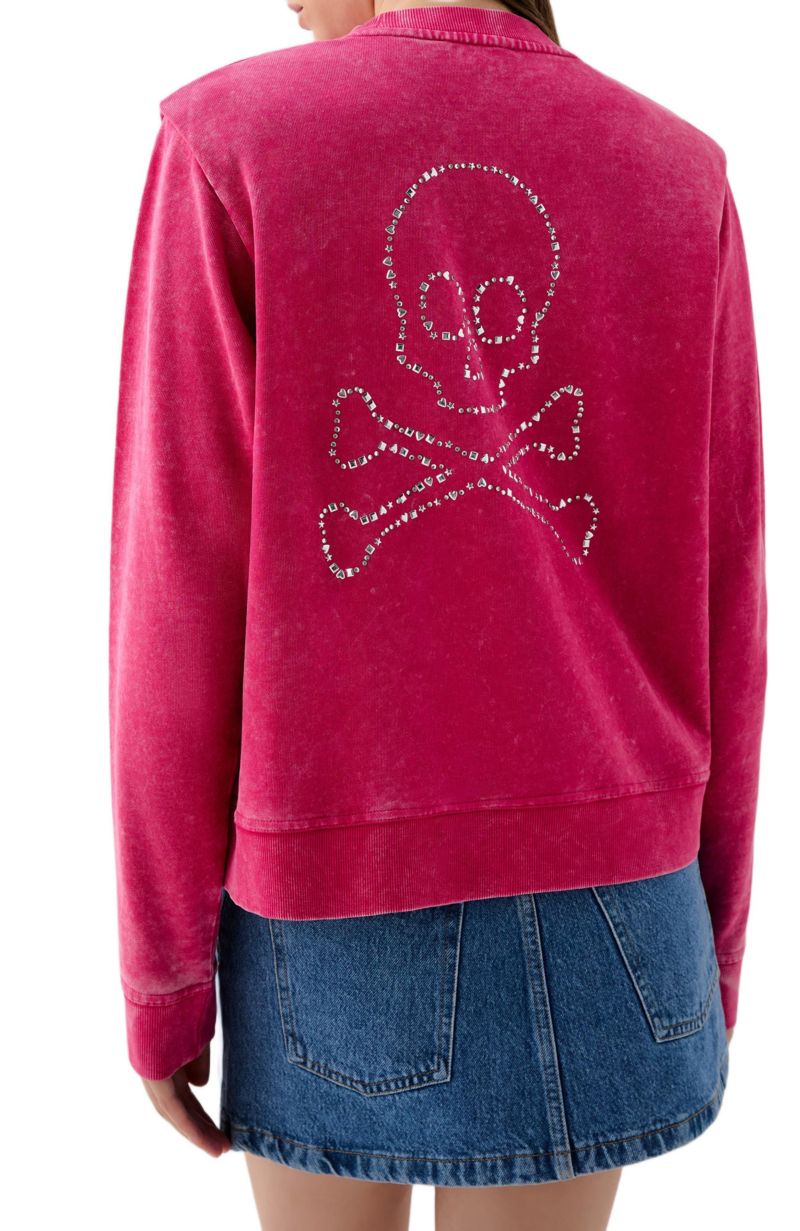 Women's Padded Marble Sweater