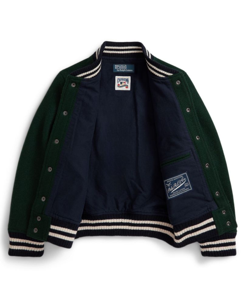 Boys' 8-20 Logo Detail Long-Sleeve Yankees Jacket