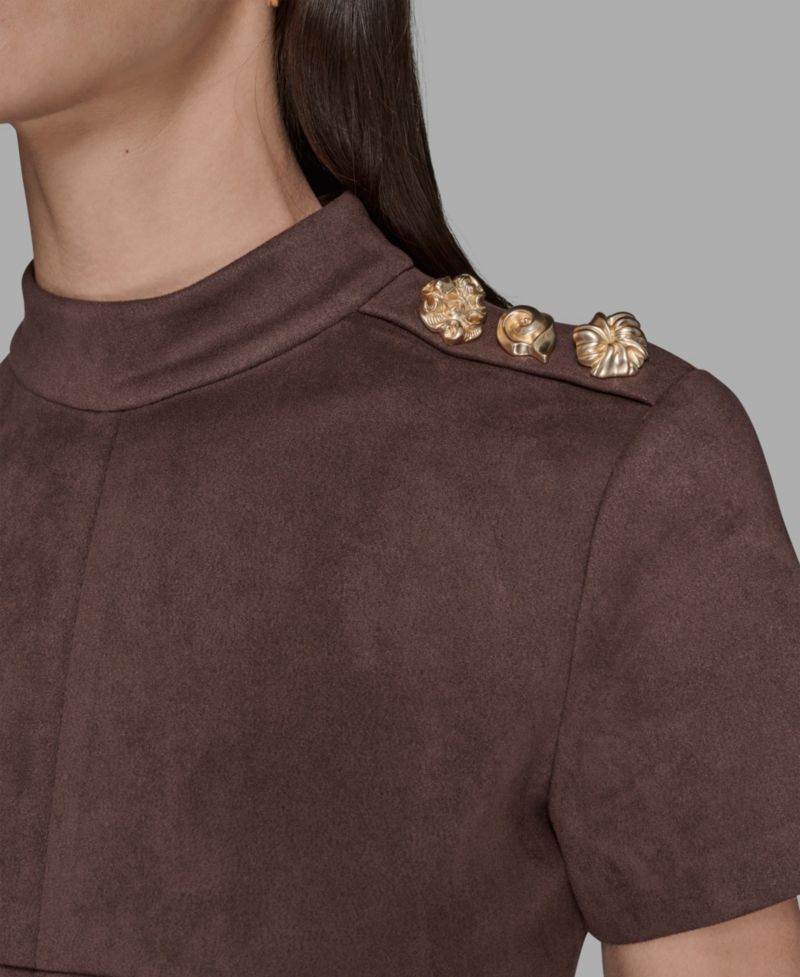 Women's Mock Neck Pocket Dress