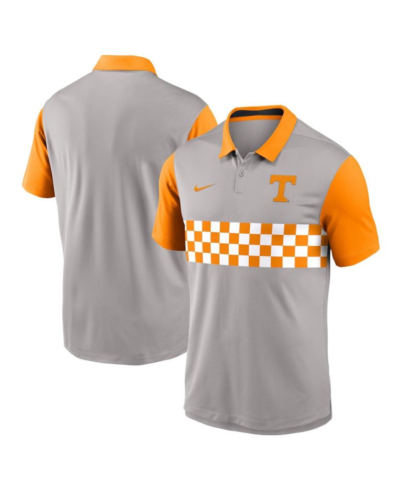 Men's Gray/Tennessee Orange Tennessee Volunteers Vapor Performance Polo Shirt
