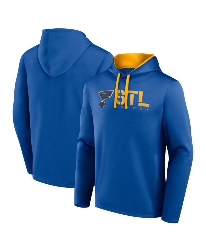 Men's Blue St. Louis Blues Head Start Pullover Hoodie