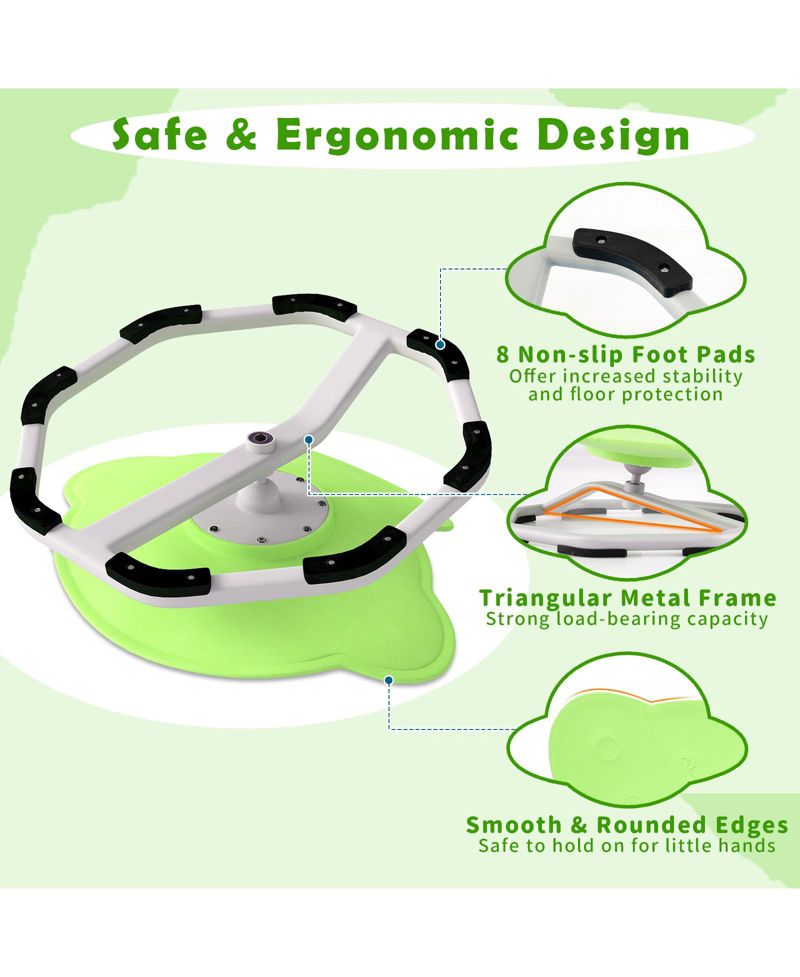 Kids Sensory Swivel Chair with 360 Degree Spinning Base