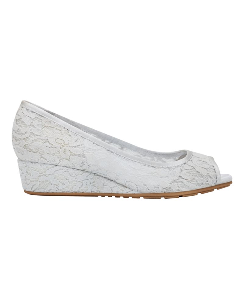 Women's Candra Low Wedge Peep Toe Dress Pumps