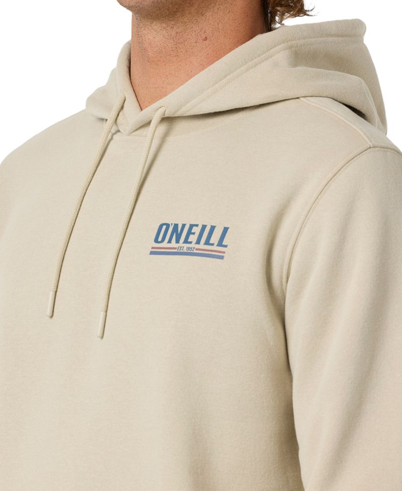 Men's Sun Supply Pullover Hooded Graphic-Fleece Hoodie