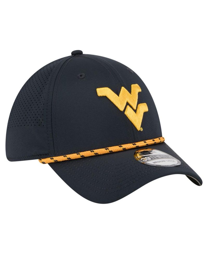 Men's Navy West Virginia Mountaineers Rope 39THIRTY Flex Hat
