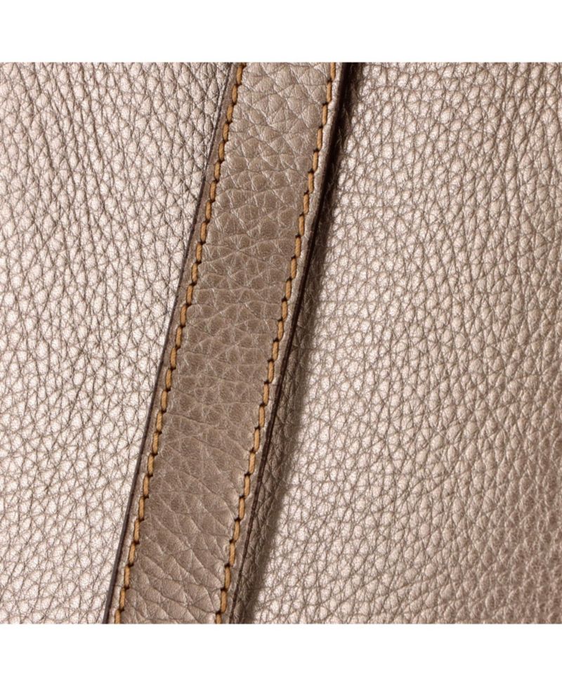 Medium Bamboo Shopper Tote Leather