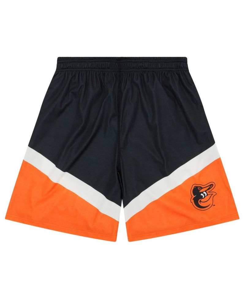 Men's Black/Orange Baltimore Orioles Color Blocked Shorts