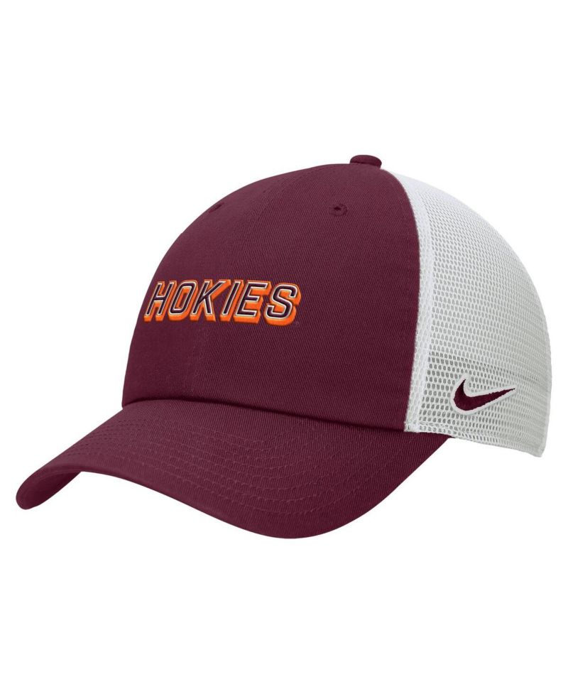 Men's Maroon Virginia Tech Hokies On-Field Club Adjustable Trucker Hat