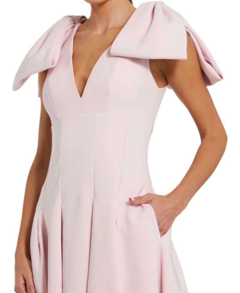 Women's Crepe A Line Midi Dress