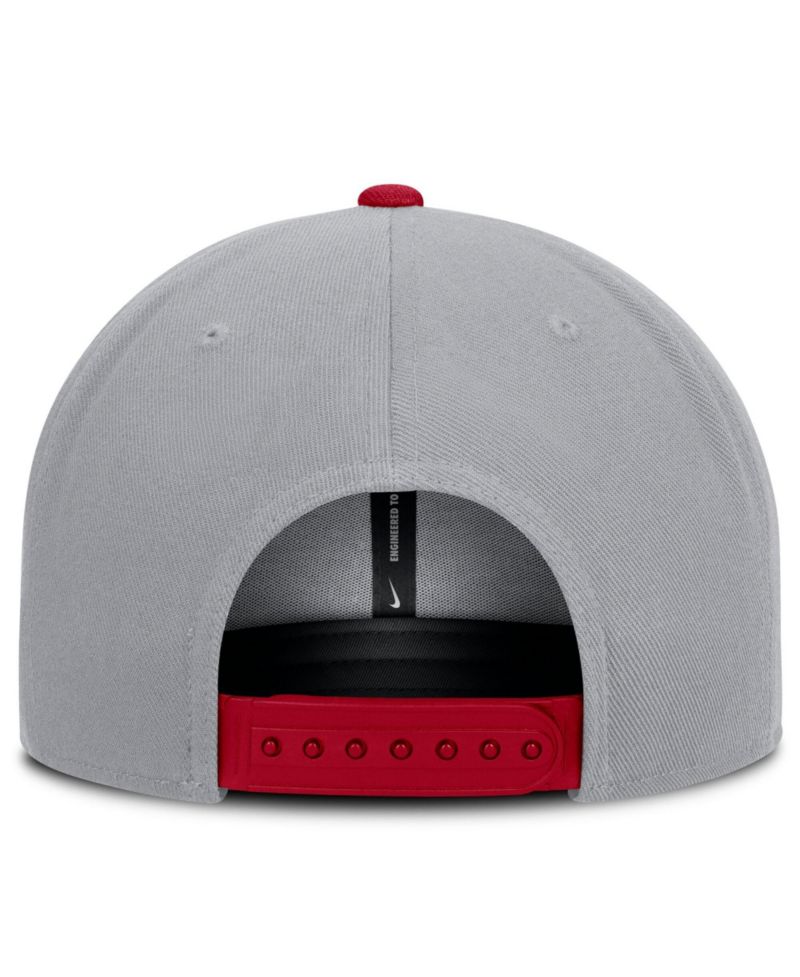 Men's Gray/Red Washington Nationals Primetime Pro Dri-FIT snapback Hat