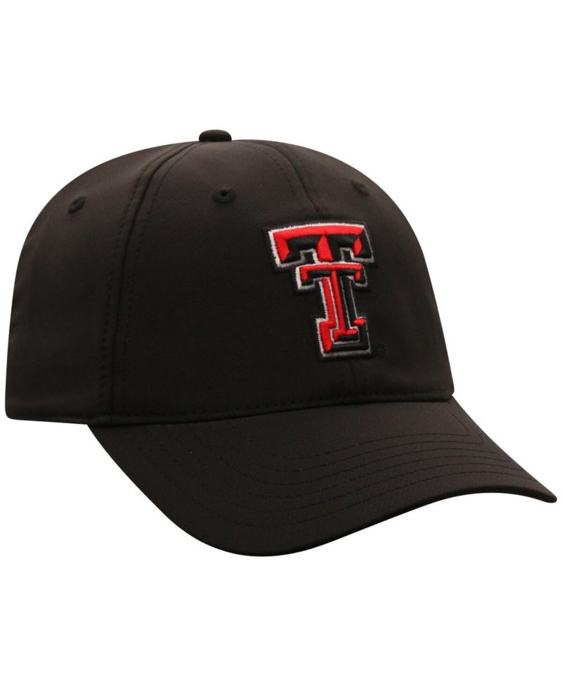Men's Black Texas Tech Red Raiders Victory Trainer Adjustable Hat