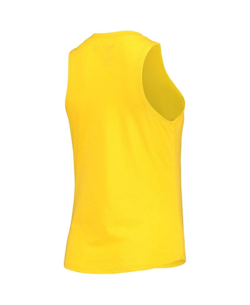 Women's Green, Gold Oakland Athletics Meter Muscle Tank Top and Pants Sleep Set