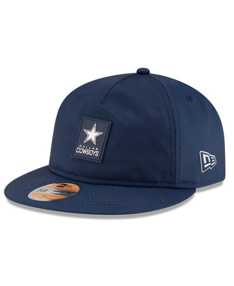 Men's Navy Dallas Cowboys 2025 Sideline Retro Crown 59FIFTY Fitted Hat