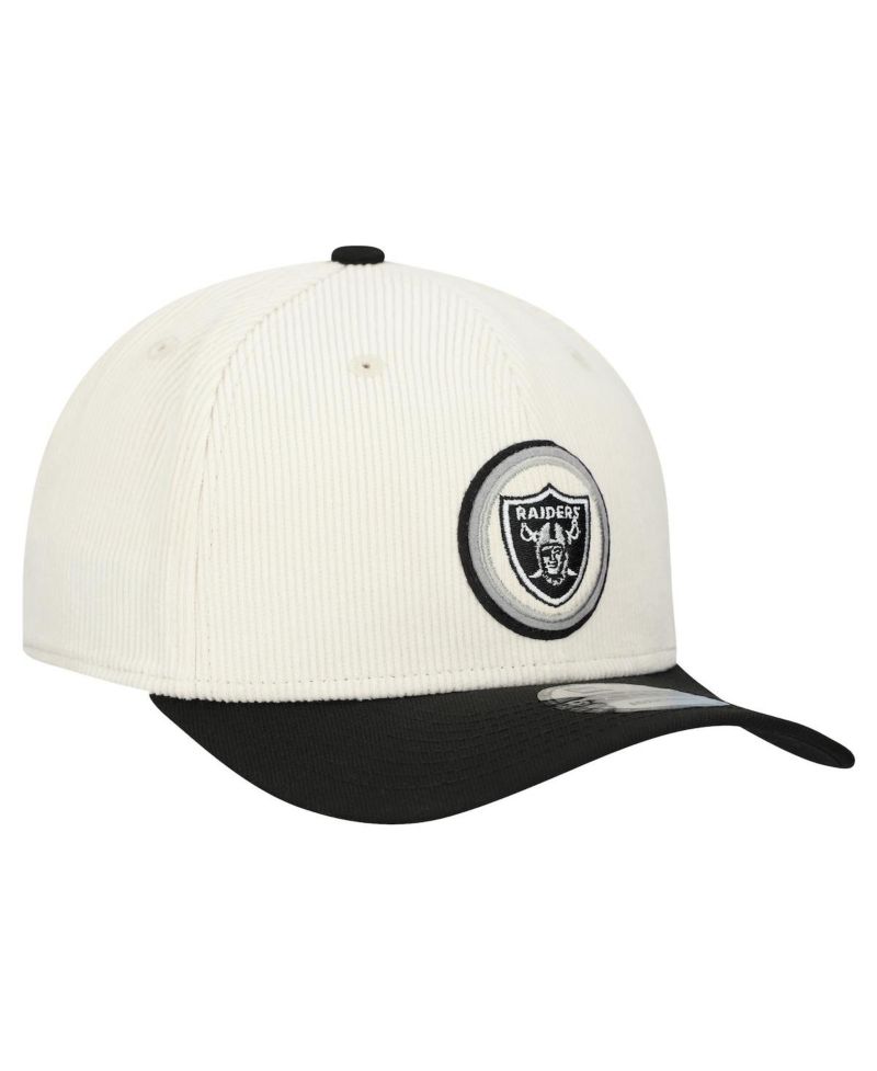 Men's Stone Las Vegas Raiders Loyal Corduroy 9SEVENTY Adjustable Hat