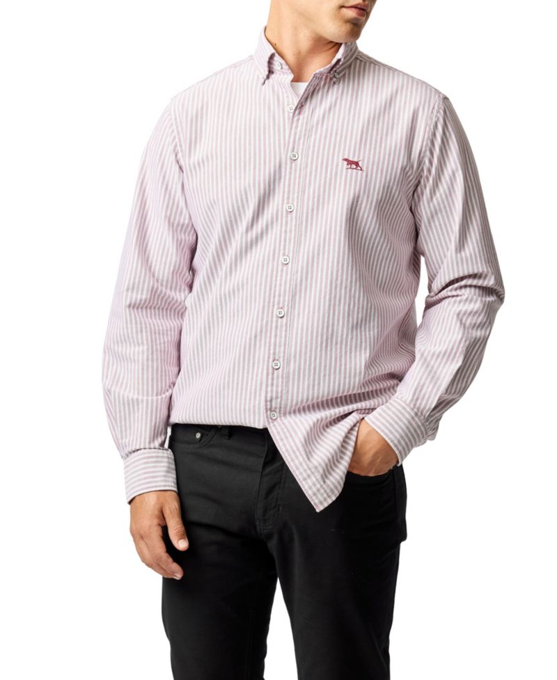 Men's Gunn Oxford Stripe 4 Long Sleeve Shirt