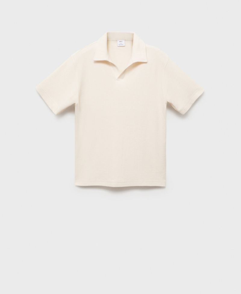 Men's Regular-Fit Textured Polo Shirt