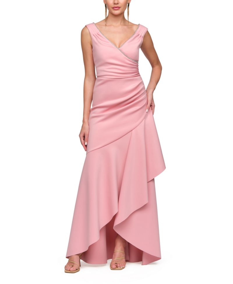 Women's V-Neck Marla High-Low Gown