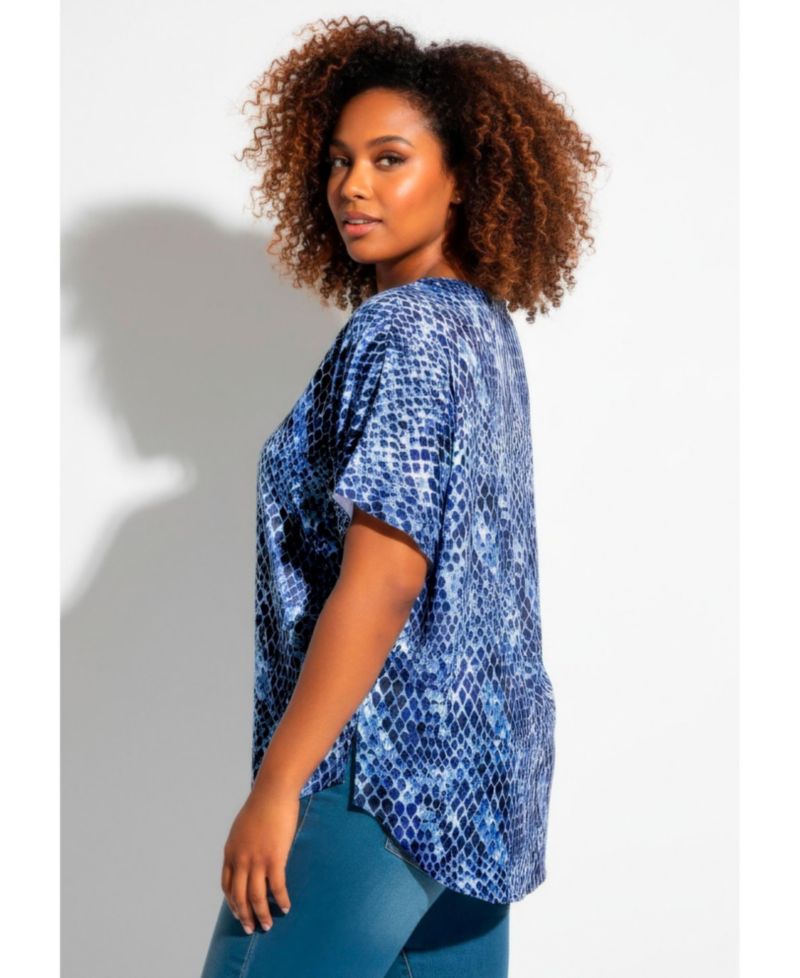 Plus Size Women's Capelette Tunic