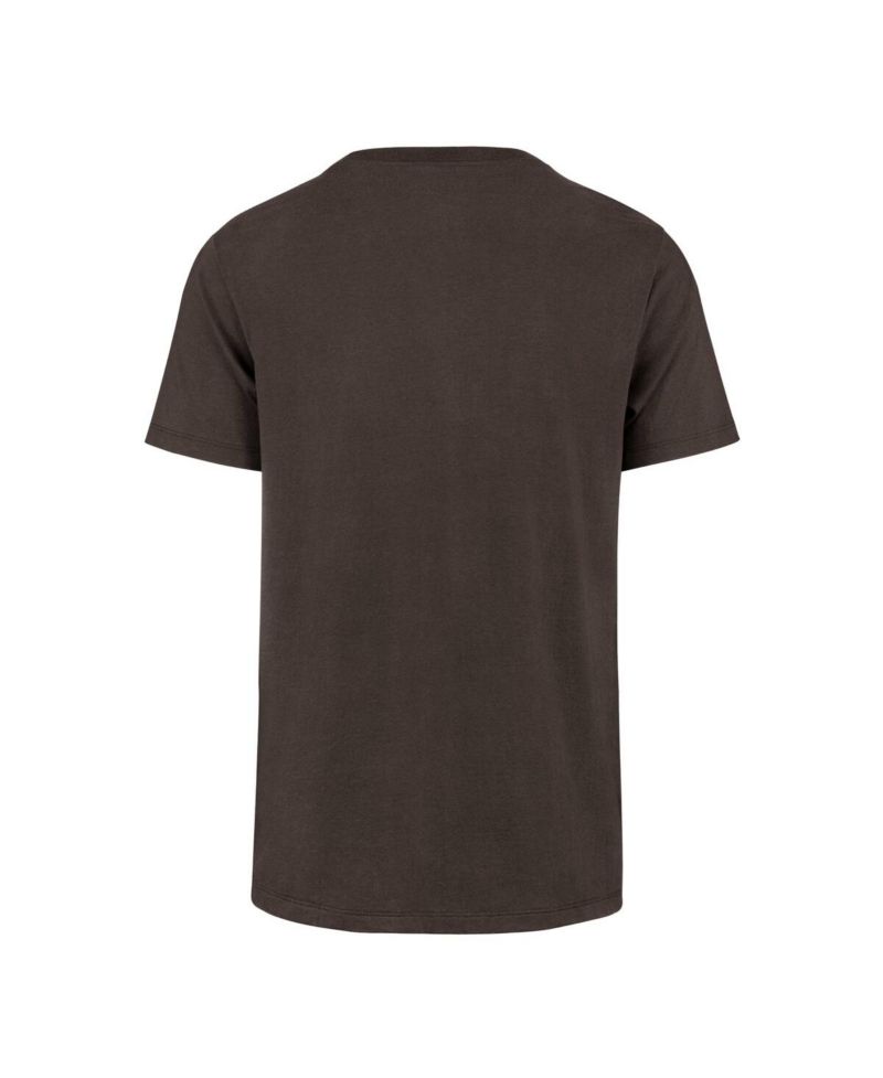 Men's Brown Cleveland Browns Stripe Splash Franklin Throwback T-Shirt
