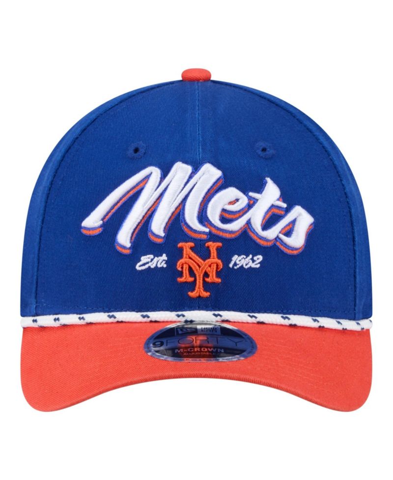 Men's Royal/Orange New York Mets Team Loyal 9FORTY M-Crown Adjustable Hat