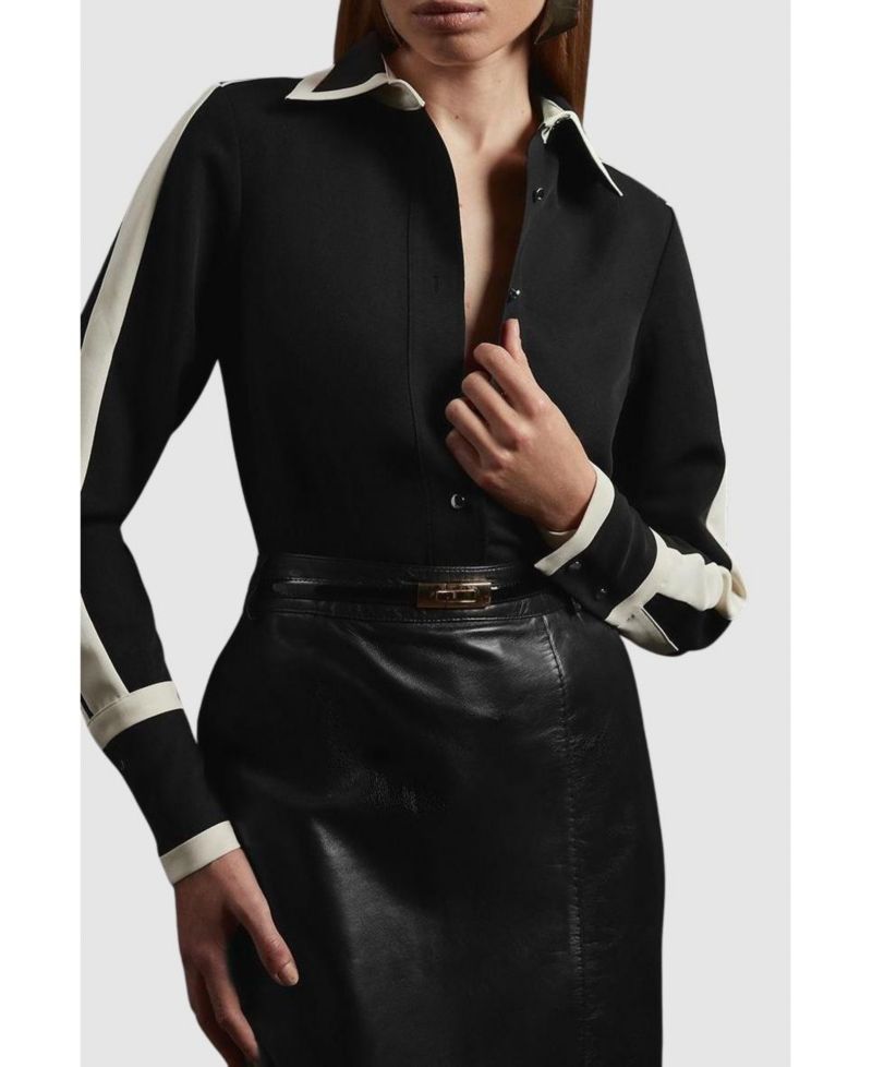 Women's Colour Block Twill Woven Shirt