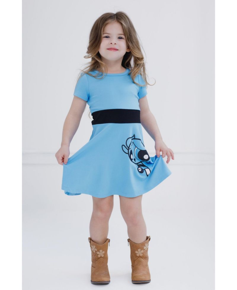 Toddler Girls The Powerpuff The Powerpuff Bubbles Blossom Buttercup Cosplay Dress to