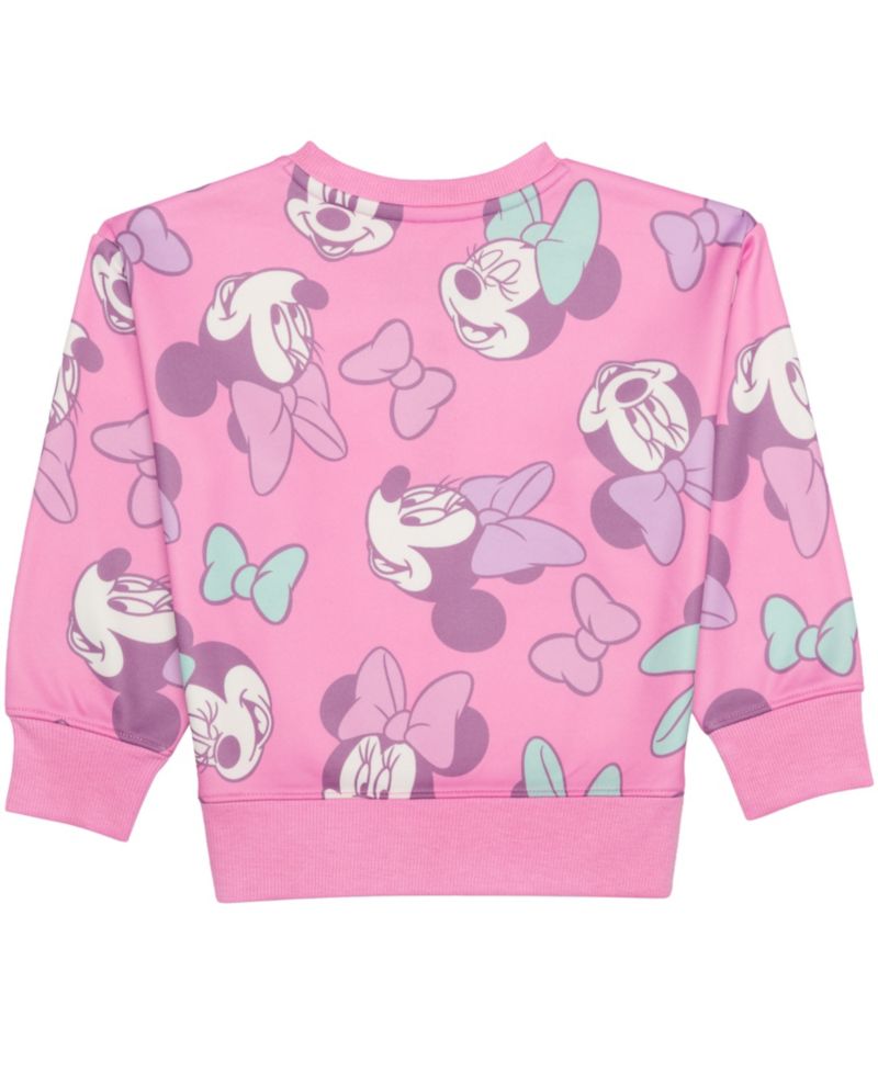 Toddler Girls' 12M-5T Minnie Mouse Print Sweatshirt and Joggers, 2-Piece Set