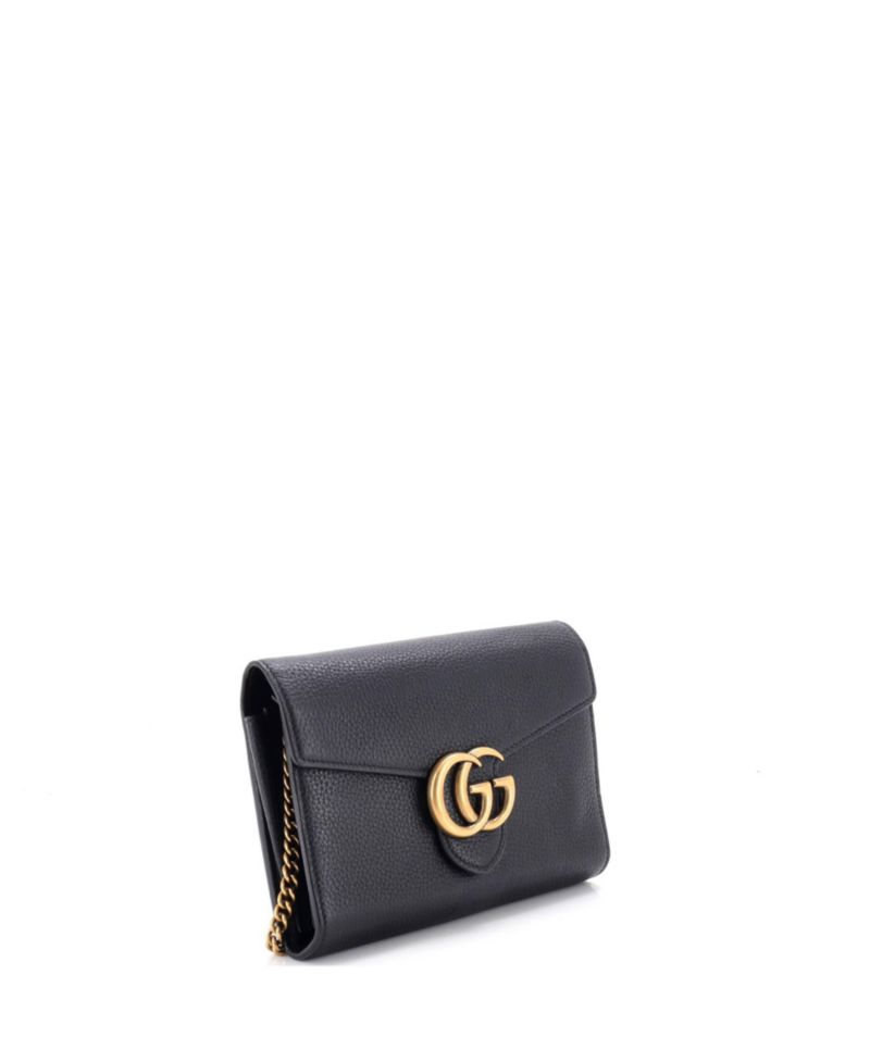 Mini GG Marmont Chain Wallet Leather