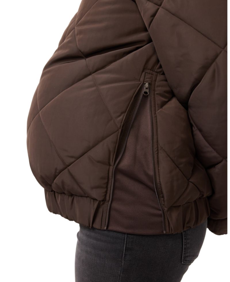 Maternity Grow With You Raglan Insulated Puffer Jacket