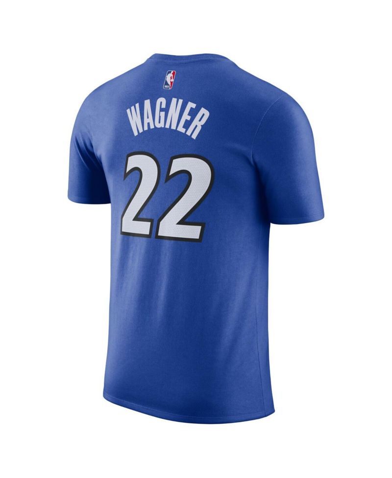Men's Franz Wagner Blue Orlando Magic Icon Edition Name & Number T-Shirt