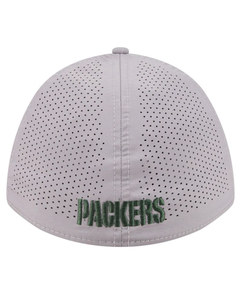 Men's Gray Green Bay Packers 39THIRTY M-Crown Flex Fit Hat