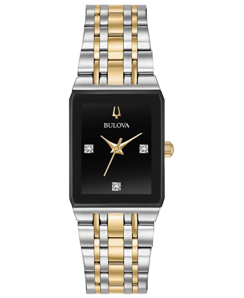 Women's Futuro Diamond-Accent Two-Tone Stainless Steel Bracelet Watch 20.5x32mm