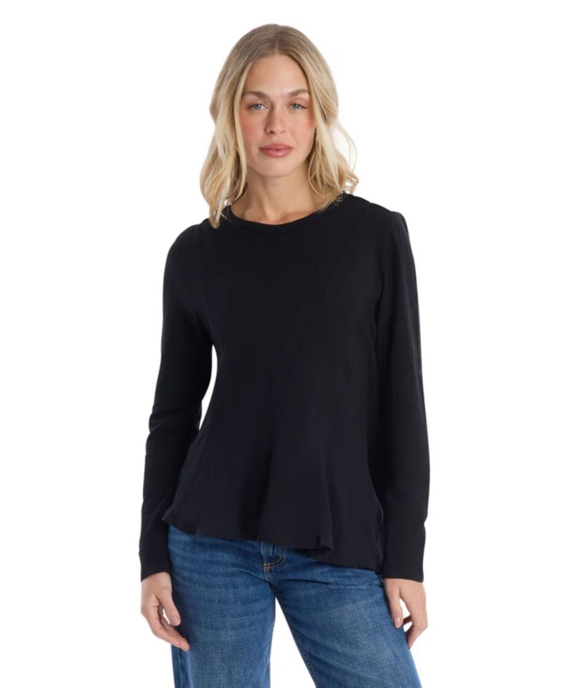 Women's Clothing Round Neck Long Sleeve Tee
